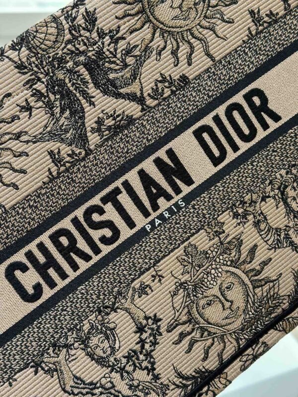 Replica Dior Tote Book Sun God Brown - Image 4