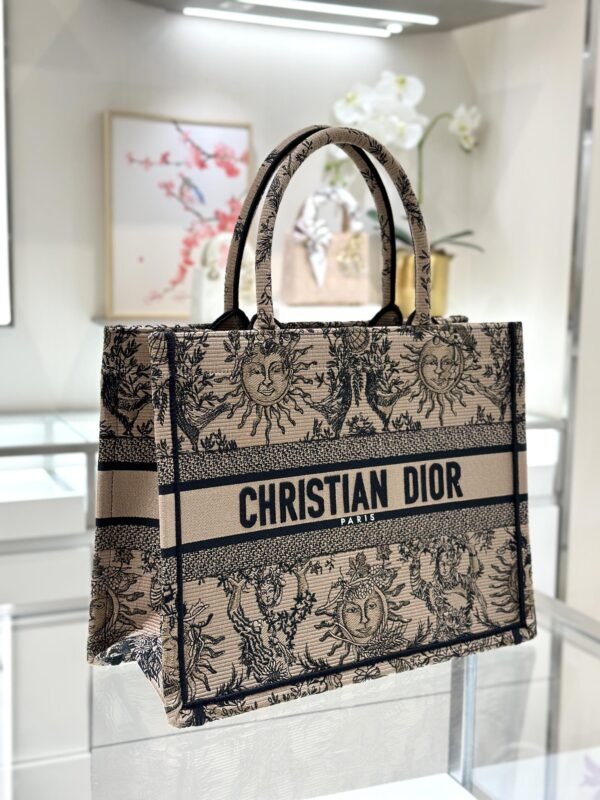 Replica Dior Tote Book Sun God Brown - Image 5
