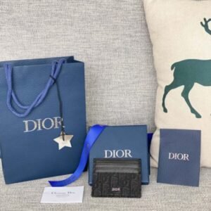 Fake Dior Card Holder Black Man