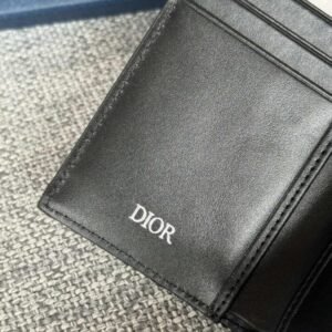 Alternative view of Replica Dior Zipper Card Holder Black