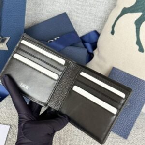 Alternative view of Fake Dior Jacquard Wallet Oblique Black