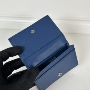 Alternative view of Fake Prada Saffiano Wallet Blue