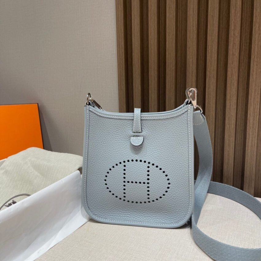 Fake Hermès Evelyne II Tpm Linen Blue - Image 6