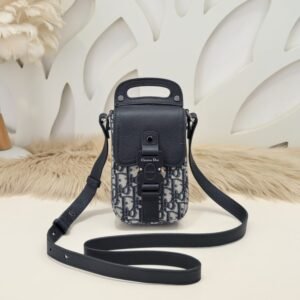 Fake Dior Mobile Phone Saddle Bag