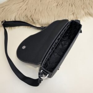 Alternative view of Replica Dior Saddle Messenger Black