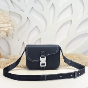 Fake Dior Saddle Messenger Bag Black