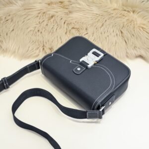 Alternative view of Fake Dior Saddle Messenger Bag Black