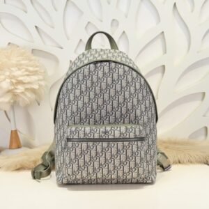 Fake Dior Rider Backpack Khaki Dior Oblique Jacquard