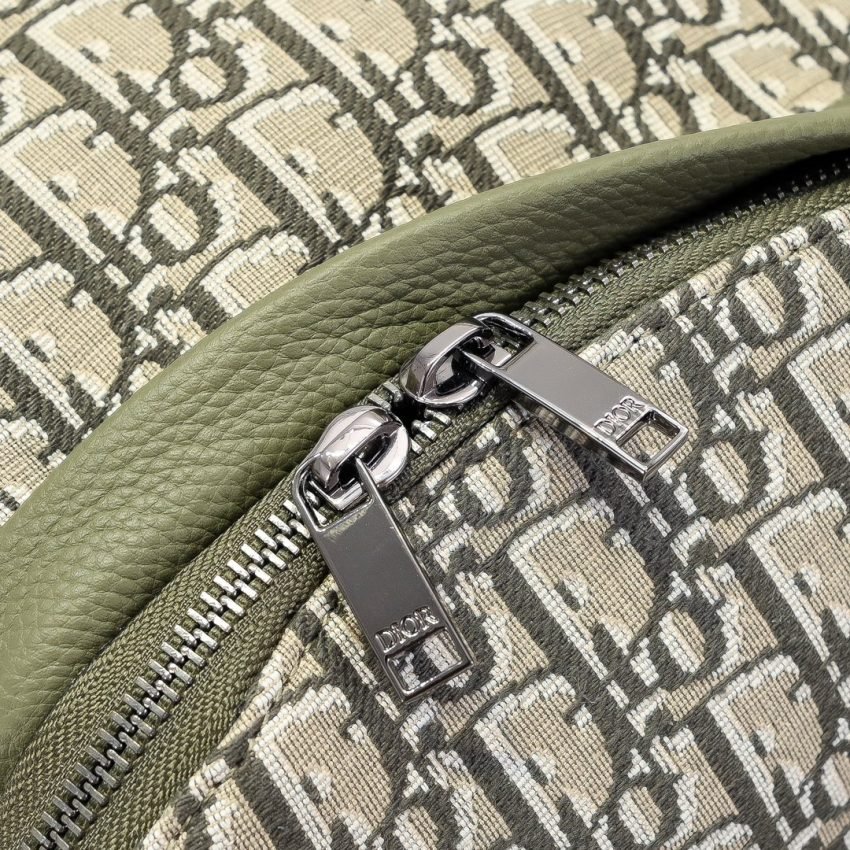 Fake Dior Rider Backpack Khaki Dior Oblique Jacquard - Image 6
