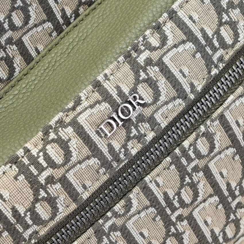 Fake Dior Rider Backpack Khaki Dior Oblique Jacquard - Image 7