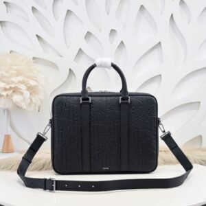Fake Dior Gravity Briefcase Black