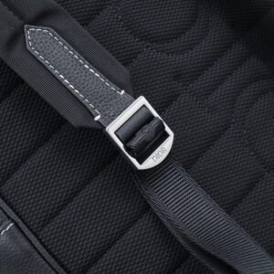 Alternative view of Fake Dior Saddle Zip Backpack Black Grained Calfskin