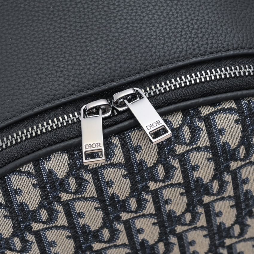 Fake Dior Saddle Zip Backpack - Image 3
