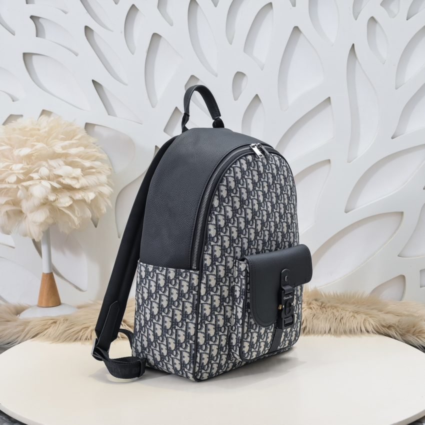 Fake Dior Saddle Zip Backpack - Image 6