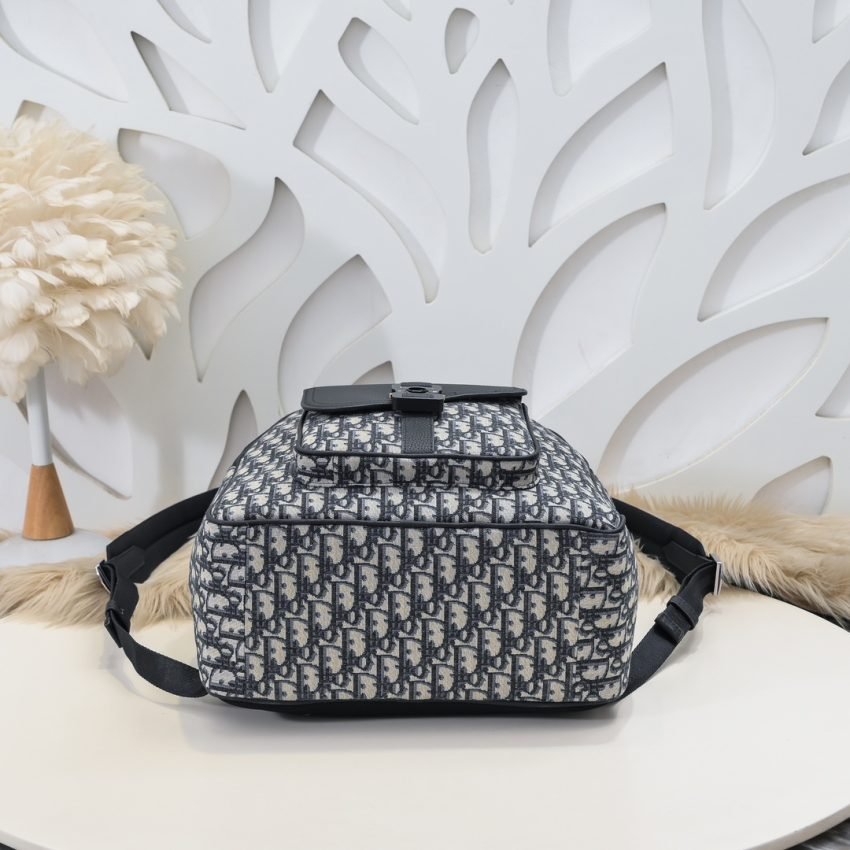 Fake Dior Saddle Zip Backpack - Image 8
