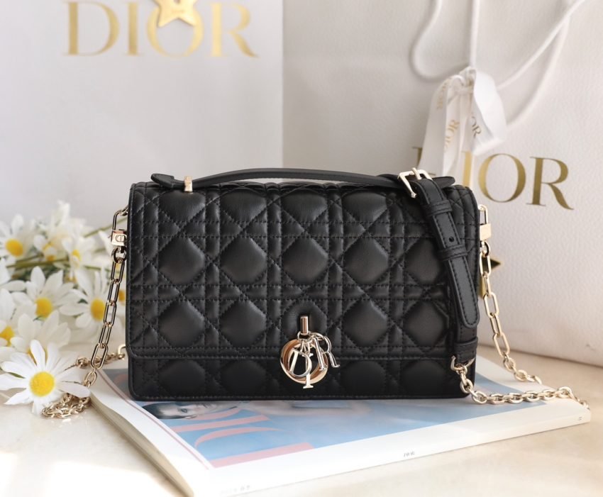 Fake My Dior Top Handle Bag Black - Image 2
