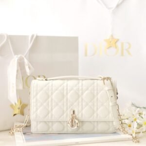 Fake My Dior Top Handle Bag White