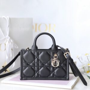 Fake Dior Tote Book Mini Black