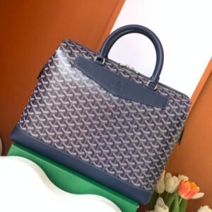 Alternative view of Fake Goyard Cisalpin Document Case Blue