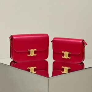 Fake Celine Triomphe Mini Red