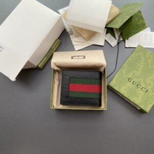 Fake Gucci Double G Bifold Wallet Leather