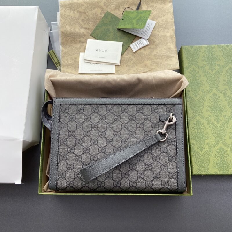 Replica Gucci G Ophidia Clutch Grey - Image 4