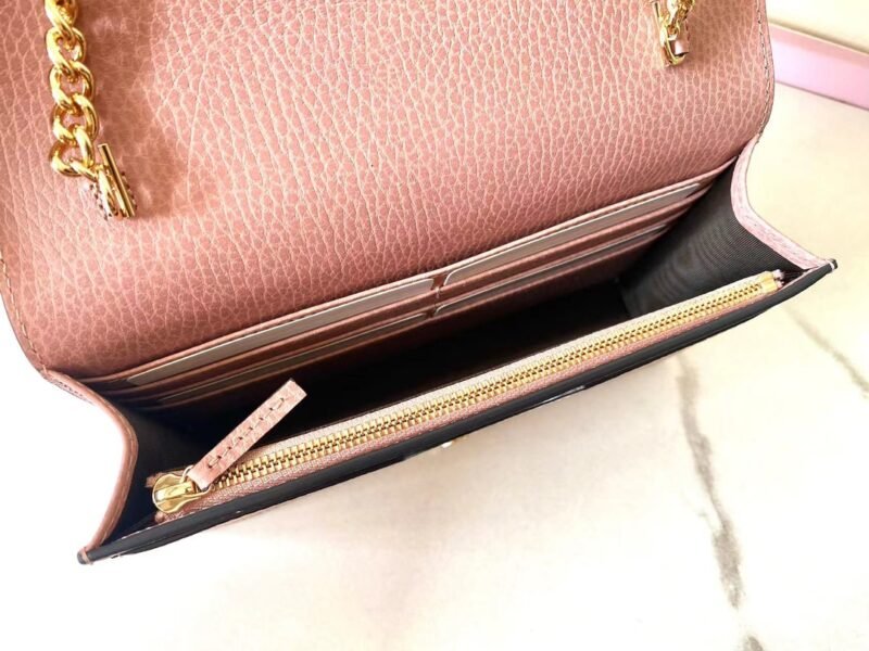 Replica Gucci GG Marmont Chain Bag Pink - Image 9