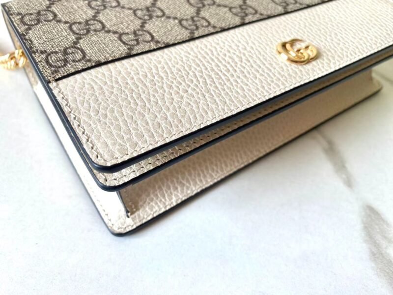 Replica Gucci GG Marmont Chain Bag White - Image 8