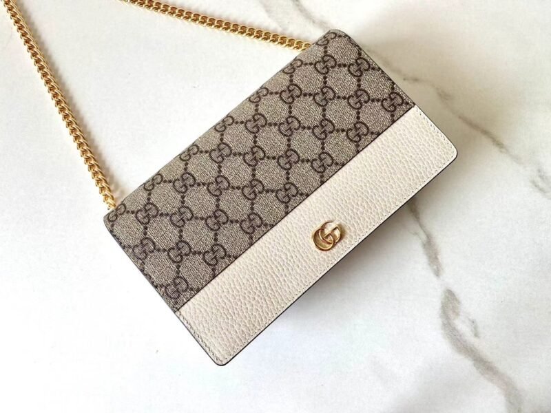 Replica Gucci GG Marmont Chain Bag White - Image 2