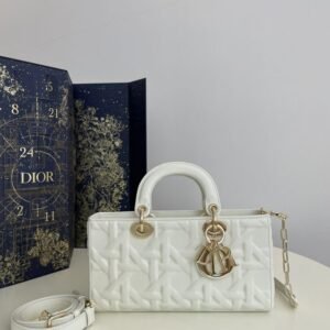 Fake Dior Lady D – Joy Large Bag New White