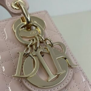 Alternative view of Replica Lady Dior Mini Pink Patent