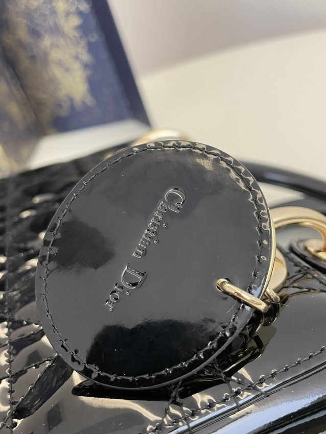 Replica Lady Dior Mini Black Patent - Image 3