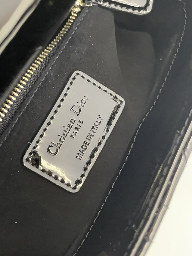 Replica Lady Dior Mini Black Patent - Image 5