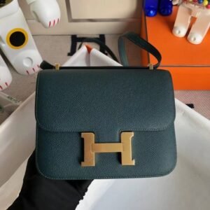 Replica Hermès Constance 18Cm Dark Green