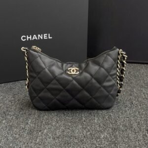 CHANEL 24p Dumpling Bag Black