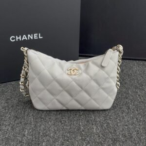 CHANEL 24p Dumpling Bag Gray