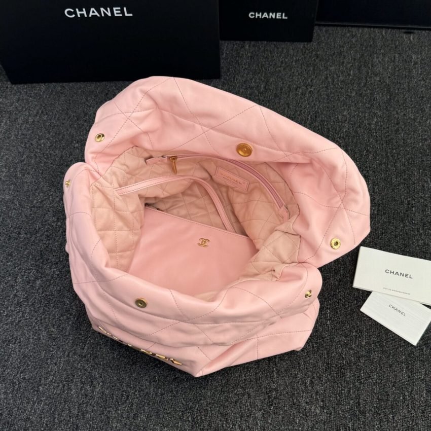 CHANEL 22 Medium Handbag Pink - Image 9