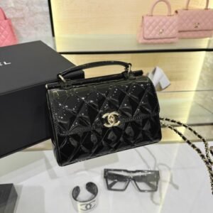 Alternative view of CHANEL 23 Patent Box Bag