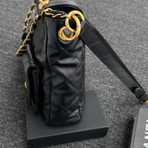 Alternative view of CHANEL 24p Postman Bag Small Black
