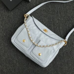 CHANEL 24p Postman Small Light Blue