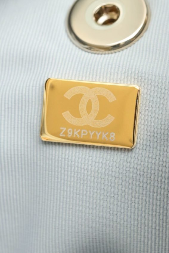 CHANEL 23A Backpack Small Light Blue - Image 5