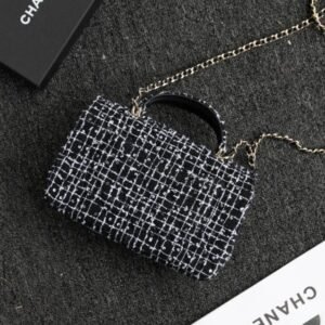 Alternative view of CHANEL 24p Tweed Black and White