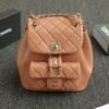CHANEL 23A Backpack Small Caramel