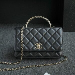 CHANEL 24s Pearl Handle Black