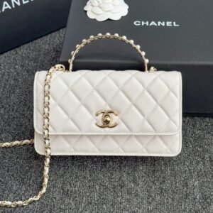 CHANEL 24s Pearl Handle White